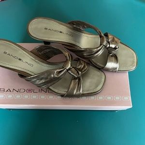 Bandolino leather dress sandals Size 6 Bronze
